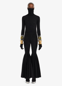 Loose-fit wool blend trousers - Black Alaïa