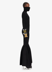 Loose-fit wool blend trousers - Black Alaïa