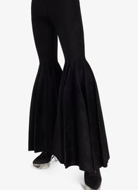 Loose-fit wool blend trousers - Black Alaïa