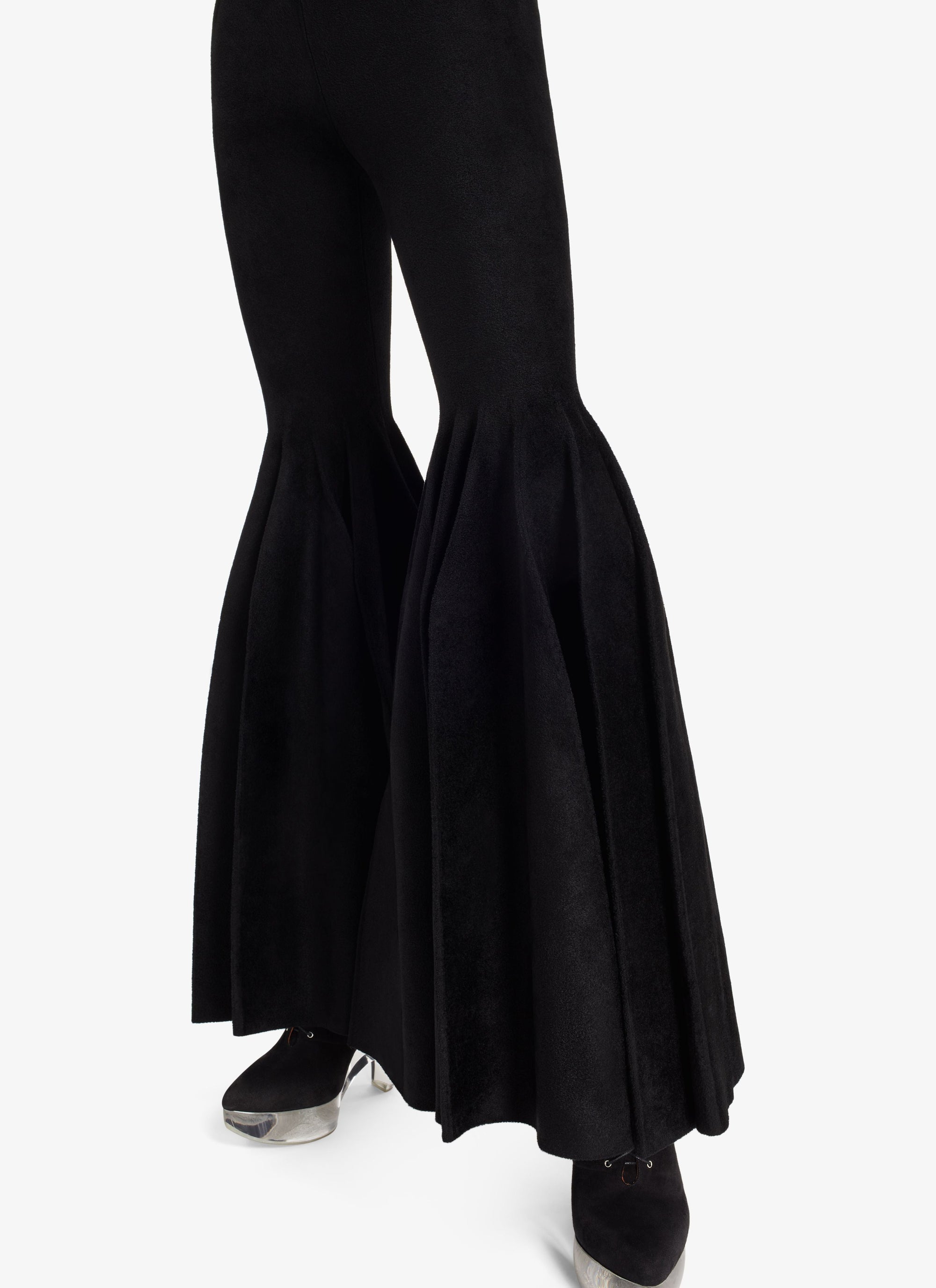 Loose-fit wool blend trousers - Black Alaïa