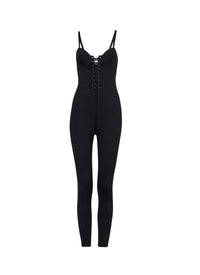 Corset jumpsuit - Black Alaïa