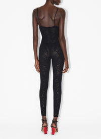 Combinaison Cœur en dentelle - Noir Alaïa