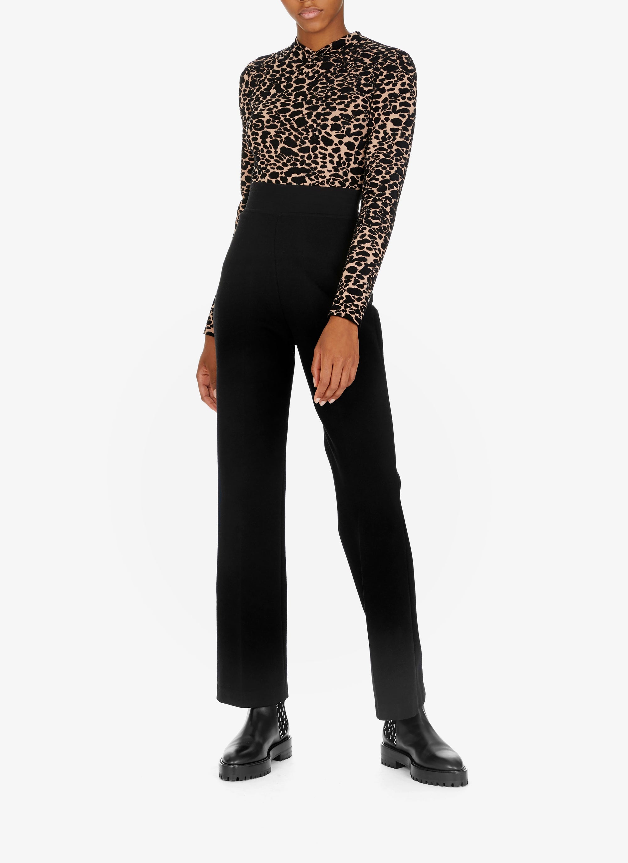 Ingenue wool trousers - Black intense