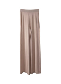 Pantalon droit en cachemire et soie - Sable