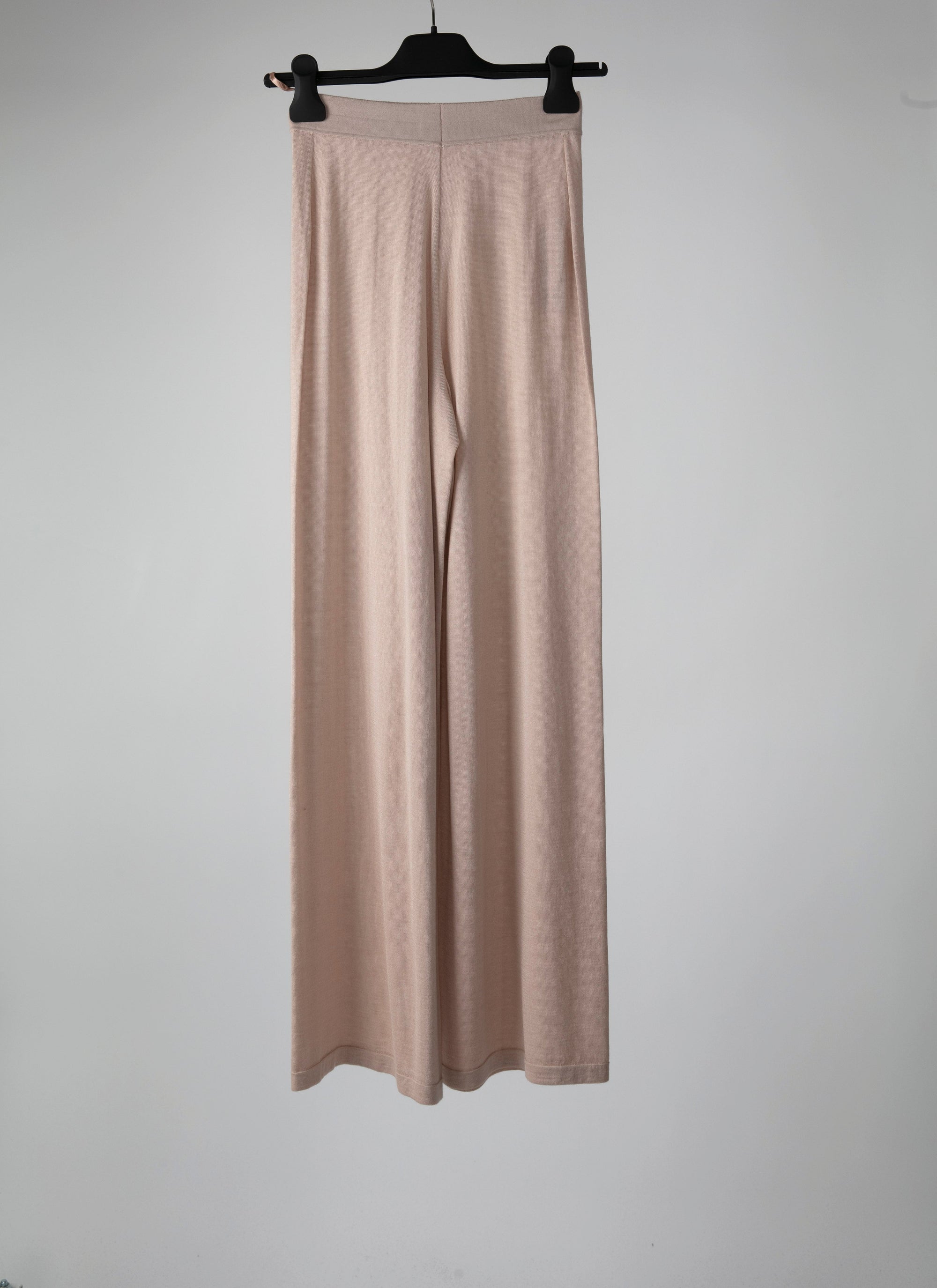 Straight-leg cashmere trousers - Sand