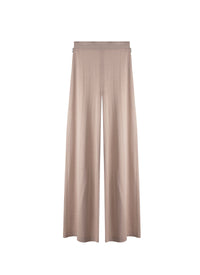 Cashmere straight leg trousers - Sand