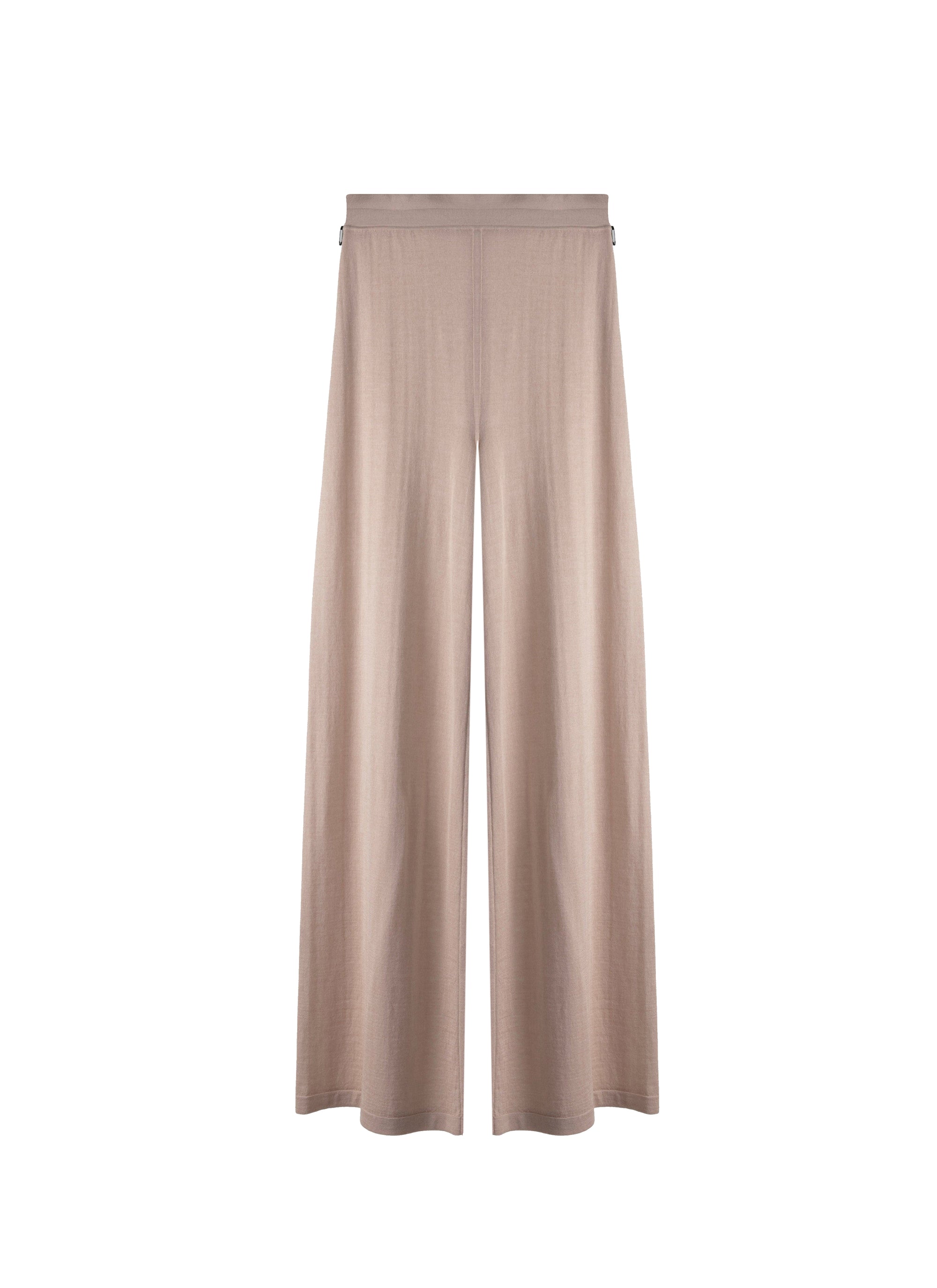 Cashmere straight leg trousers - Sand