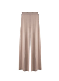 Straight-leg cashmere trousers - Sand