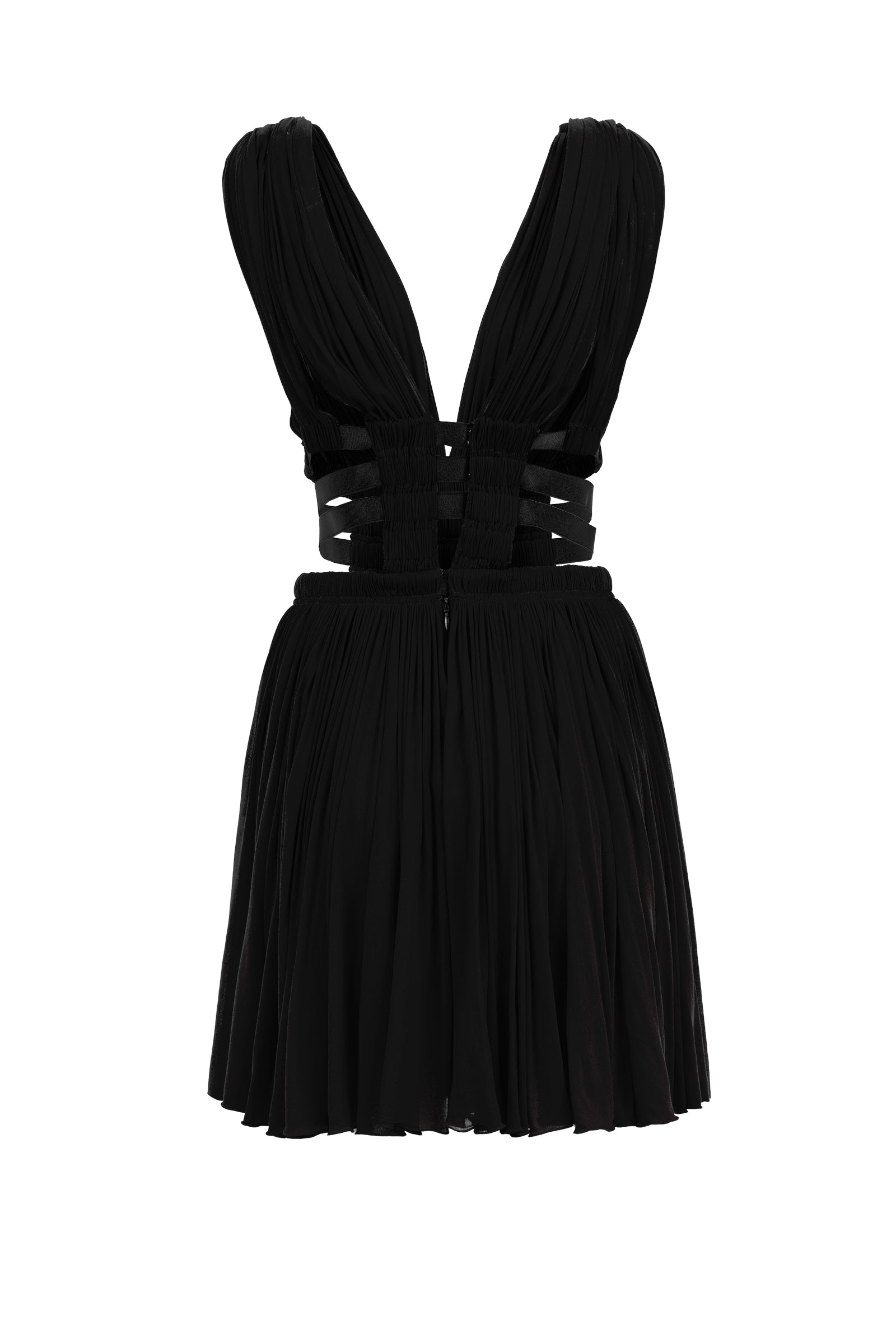 Short sleeveless dress - Black intense