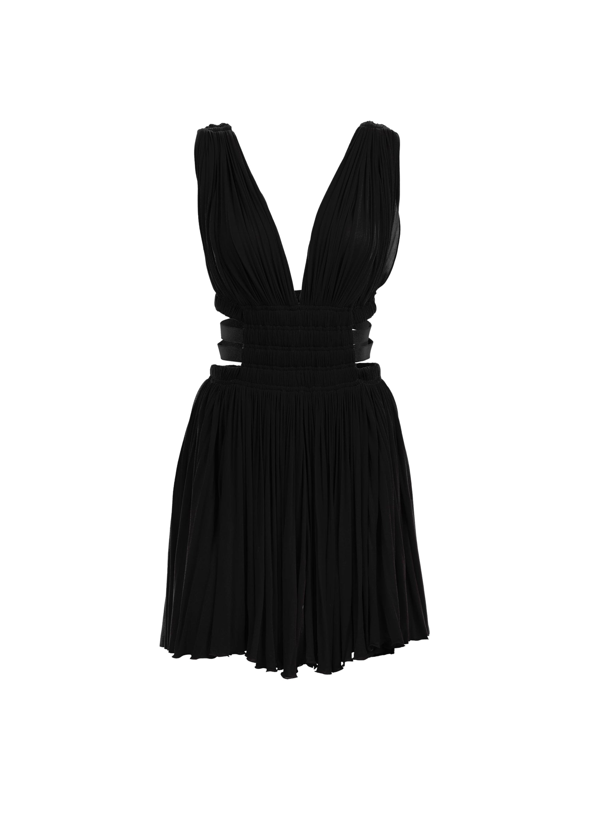 Short sleeveless dress - Black intense