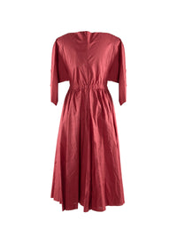 Robe à manches 3/4 évasée et ajourée - Madras