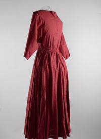 Robe longue à manches longues - Madras