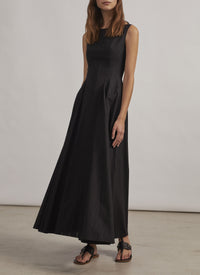 Robe longue évasée - Noir