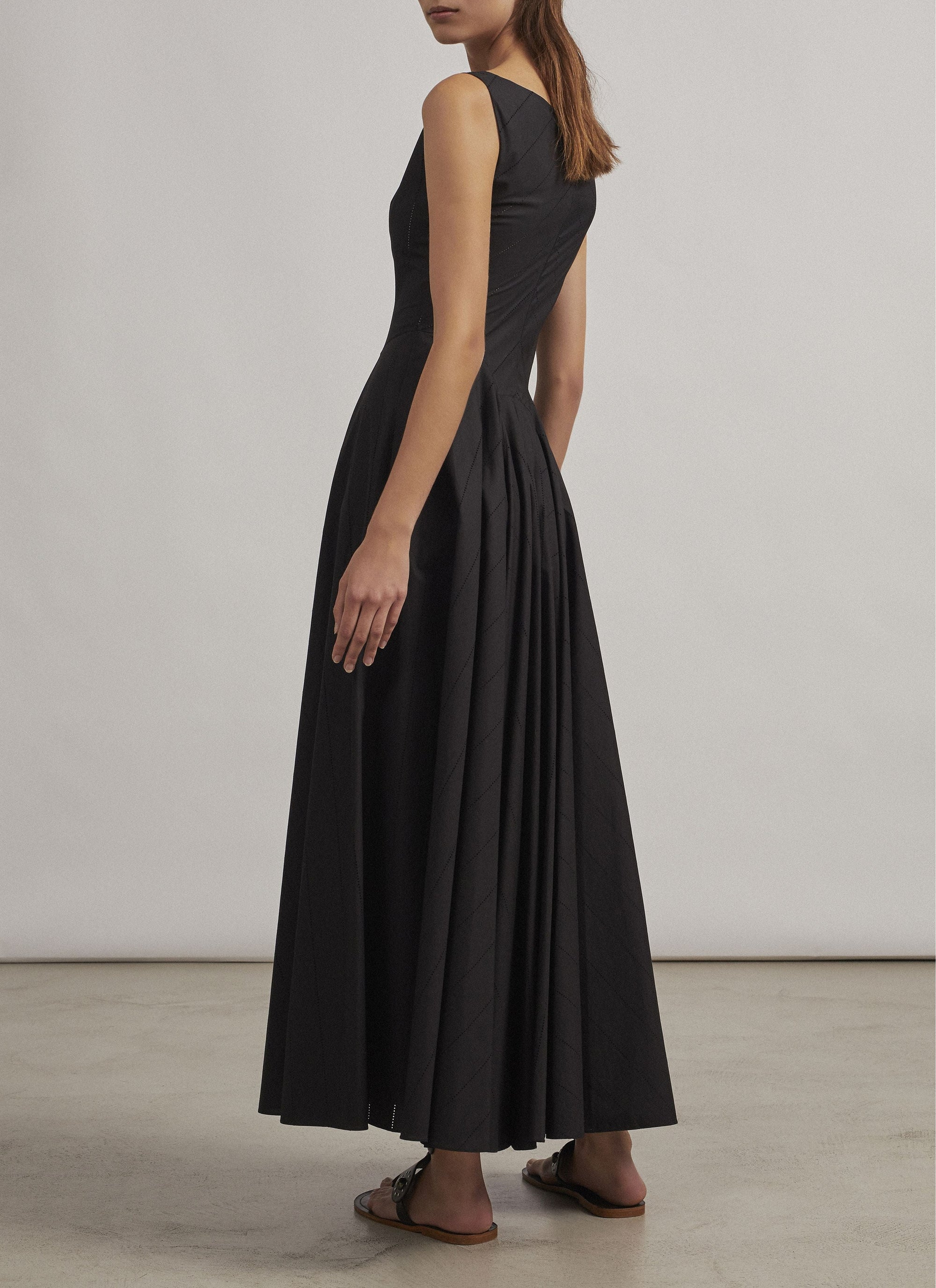 Robe longue évasée - Noir