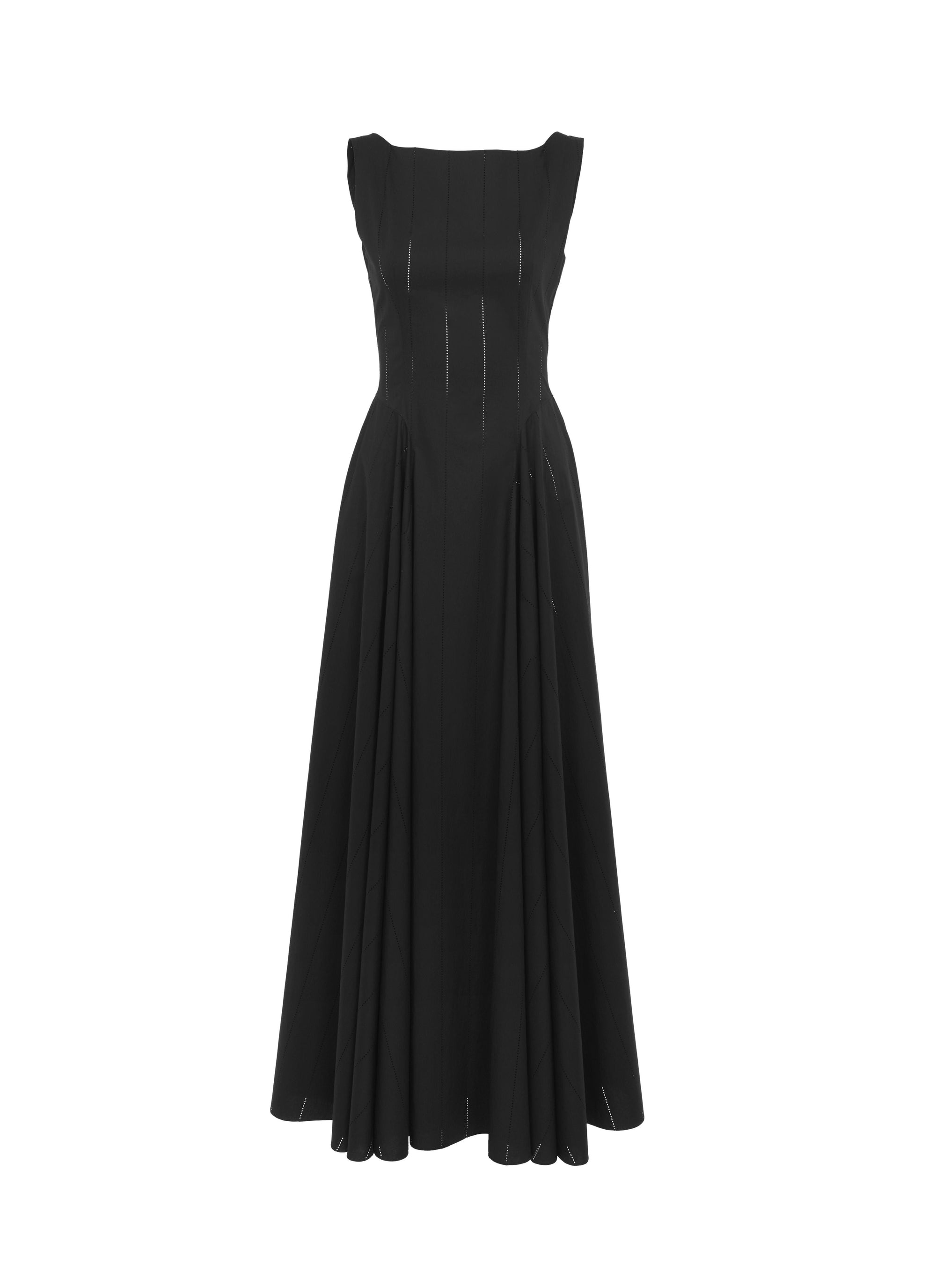 Robe longue évasée - Noir