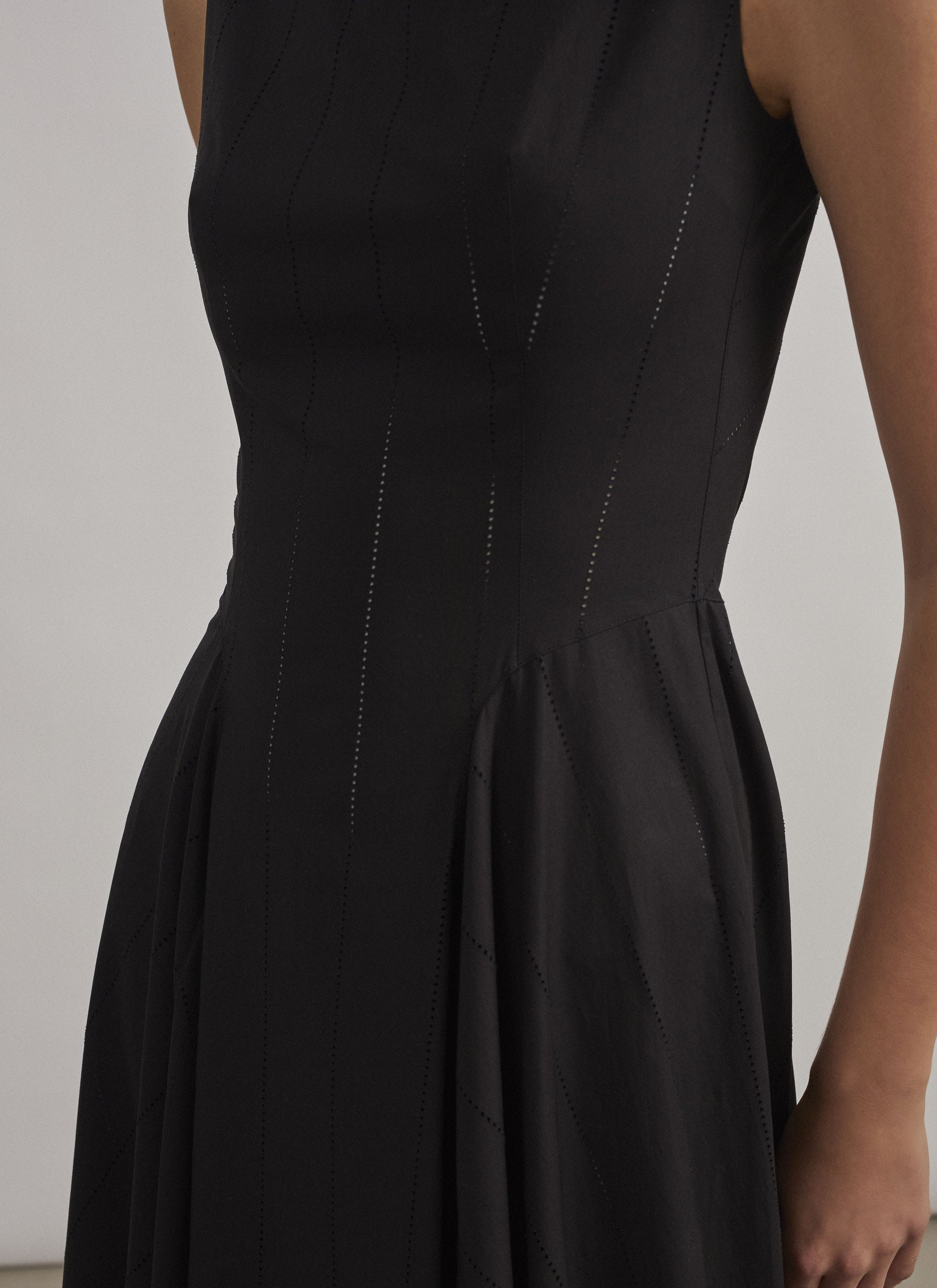 Robe longue évasée - Noir