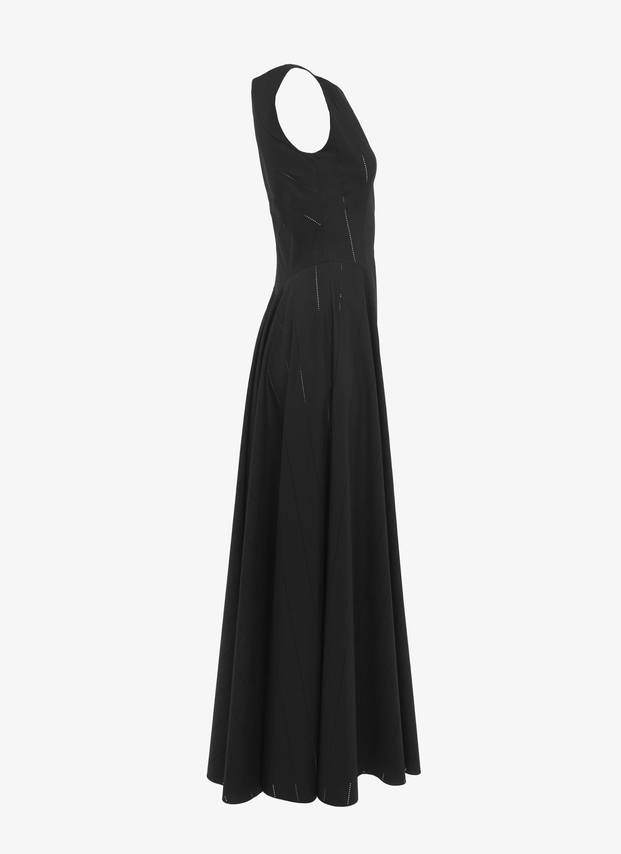Robe longue évasée - Noir