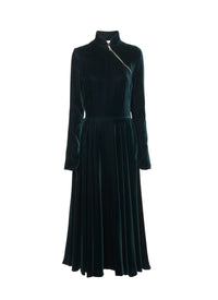 Velvet flowing maxi dress - Foret