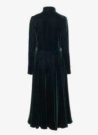 Velvet flowing maxi dress - Foret