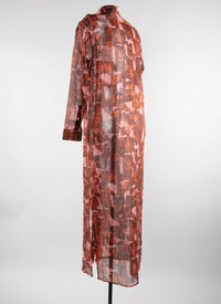 Shirt dress - Pink & Red