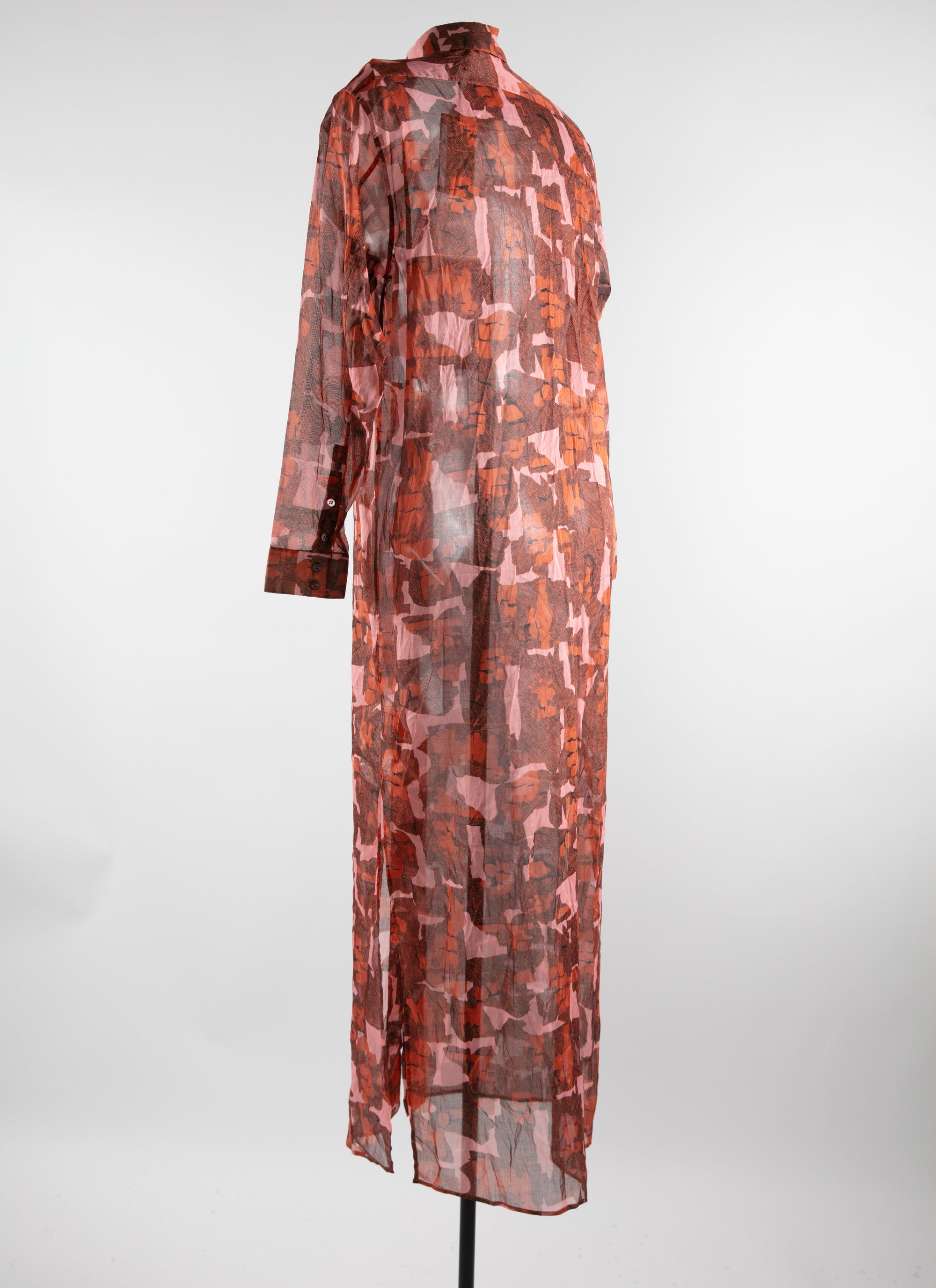 Shirt dress - Pink & Red