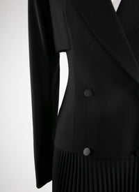 Trompe l'oeil costume dress - Black intense