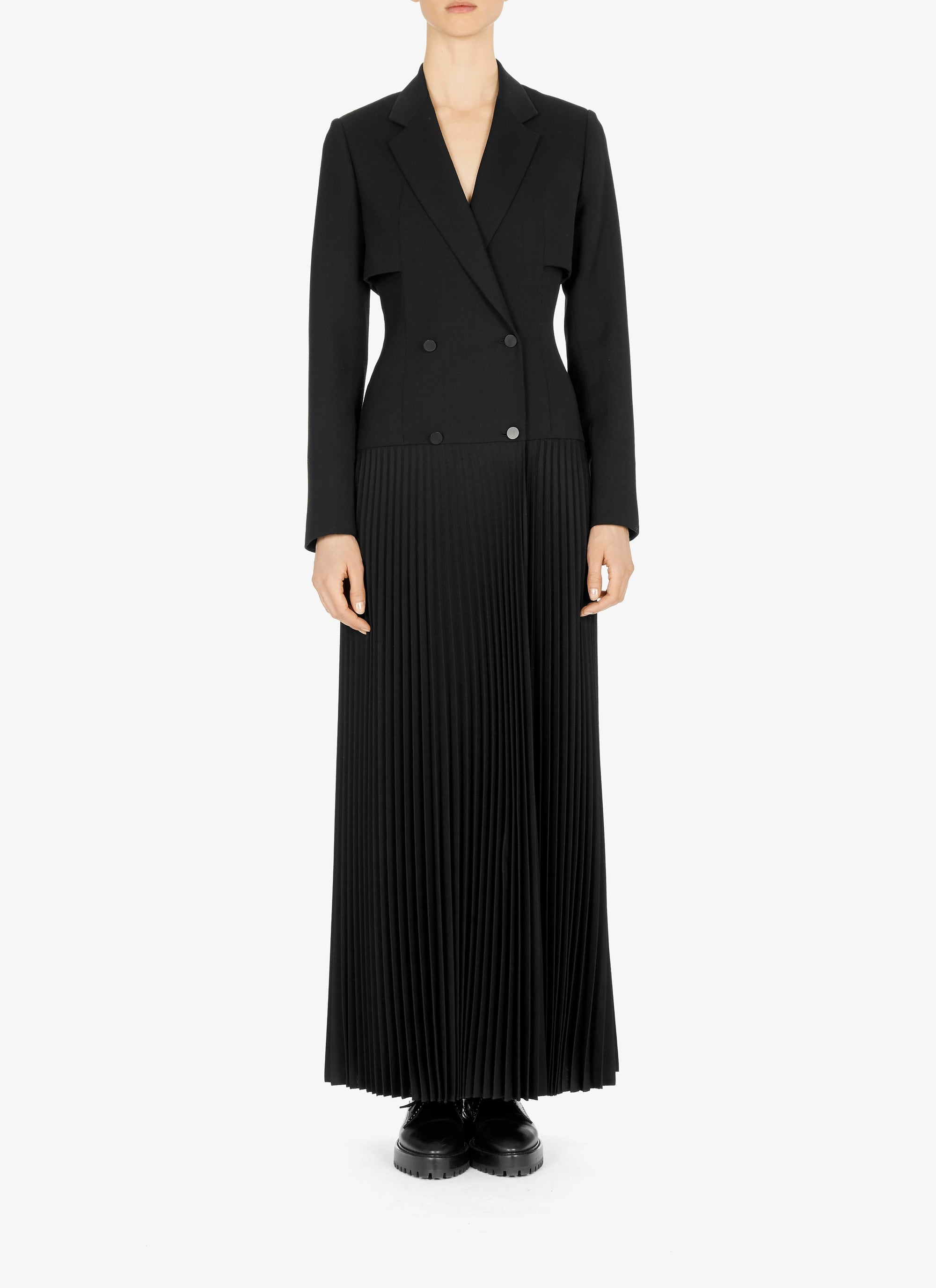 Trompe l'oeil costume dress - Black intense