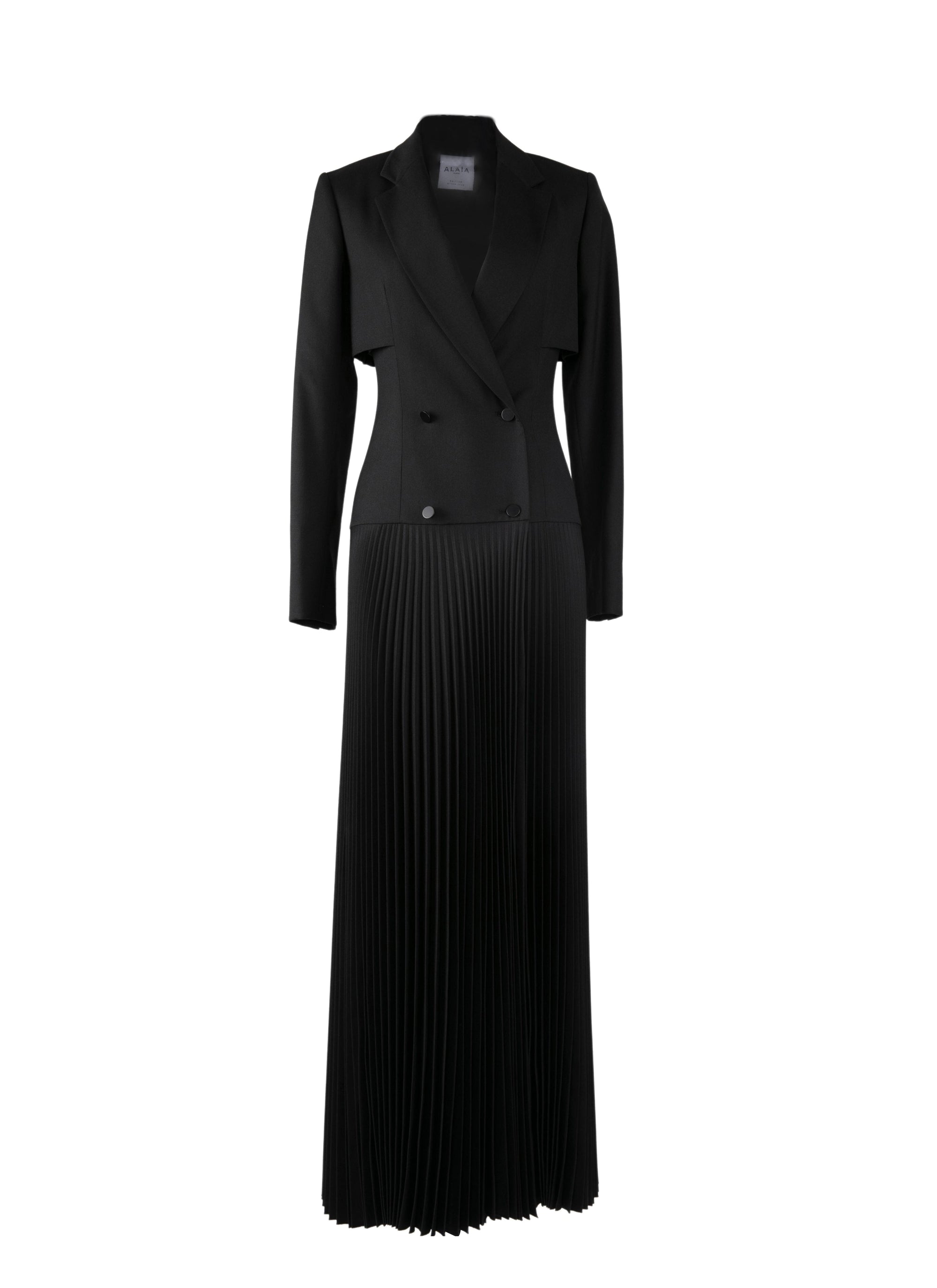 Trompe l'oeil costume dress - Black intense