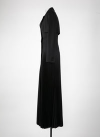 Trompe l'oeil costume dress - Black intense