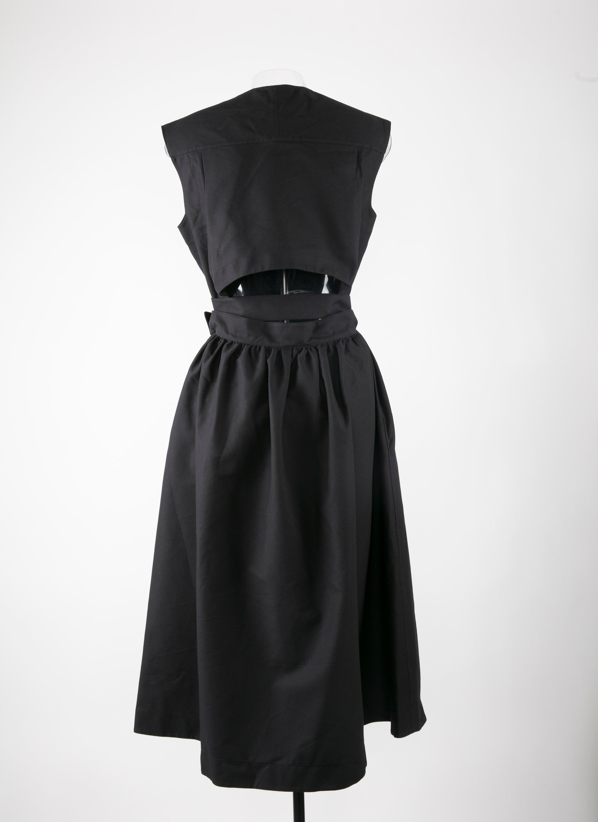 Robe plissée à effet cache-cœur - Noir