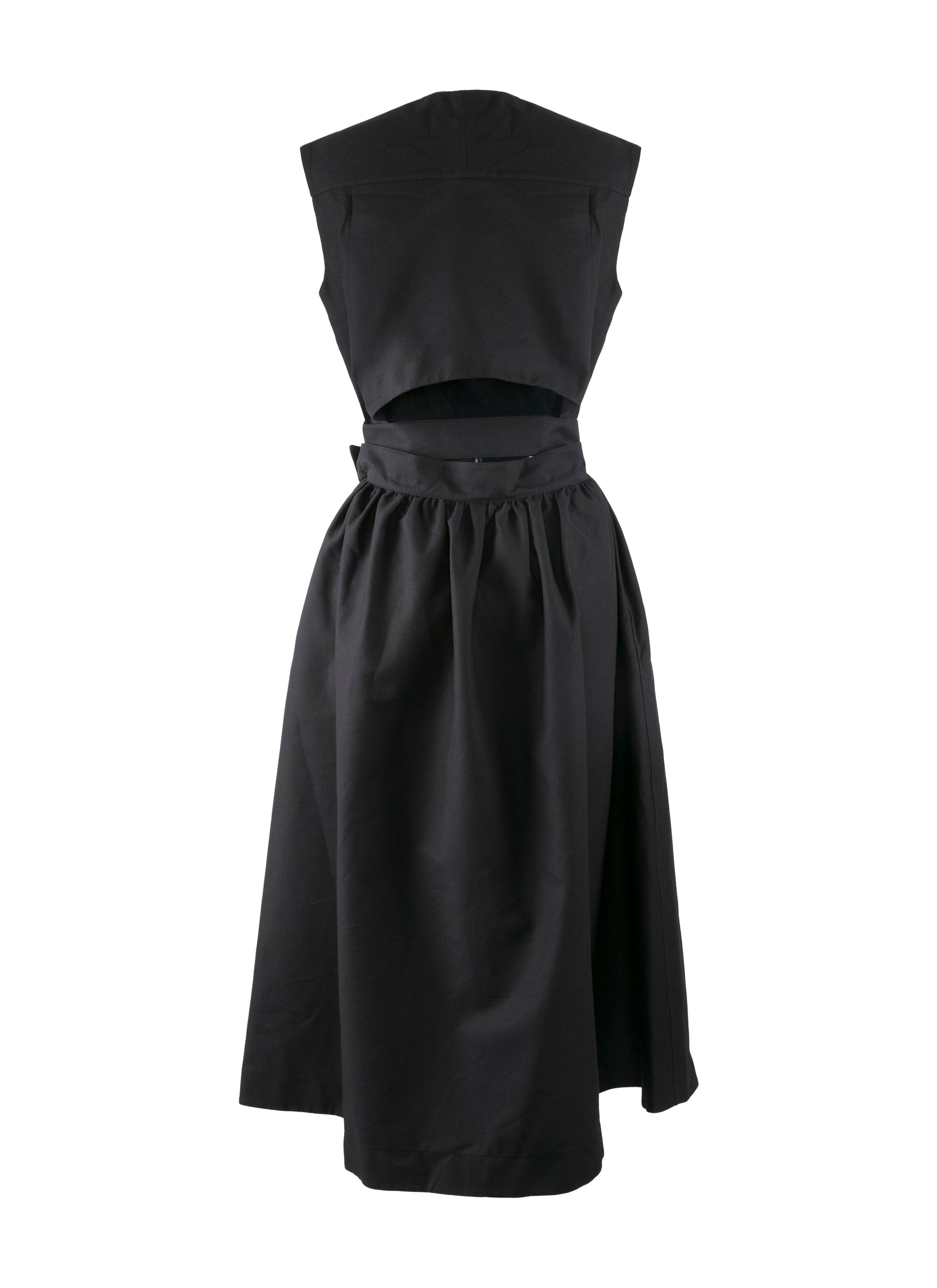 Robe plissée à effet cache-cœur - Noir