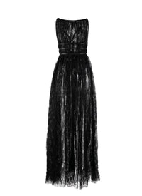 Belted maxi dress - Black intense