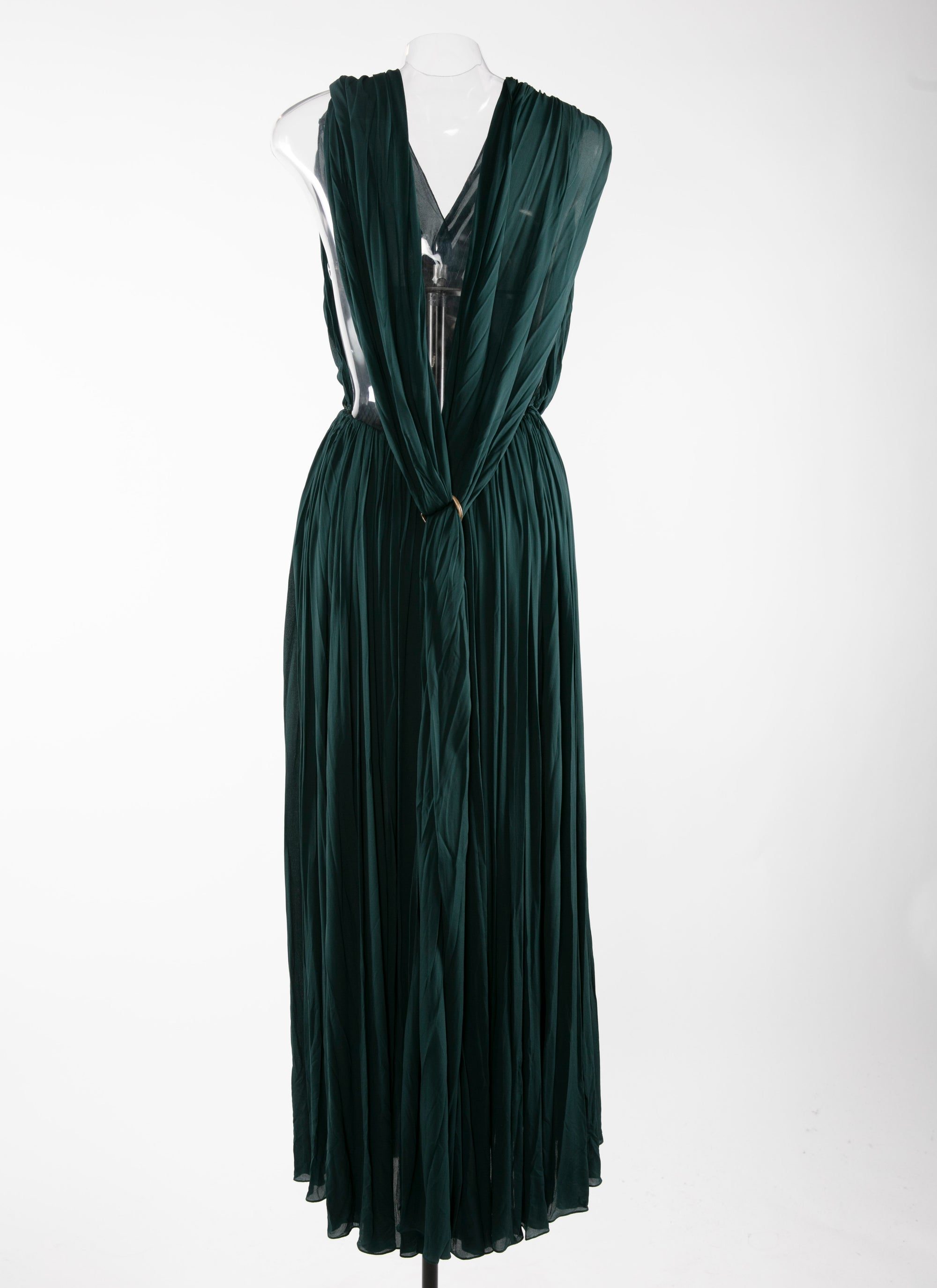 Draped maxi dress - Dark Petroleum