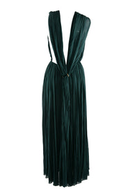 Draped maxi dress - Dark petrol