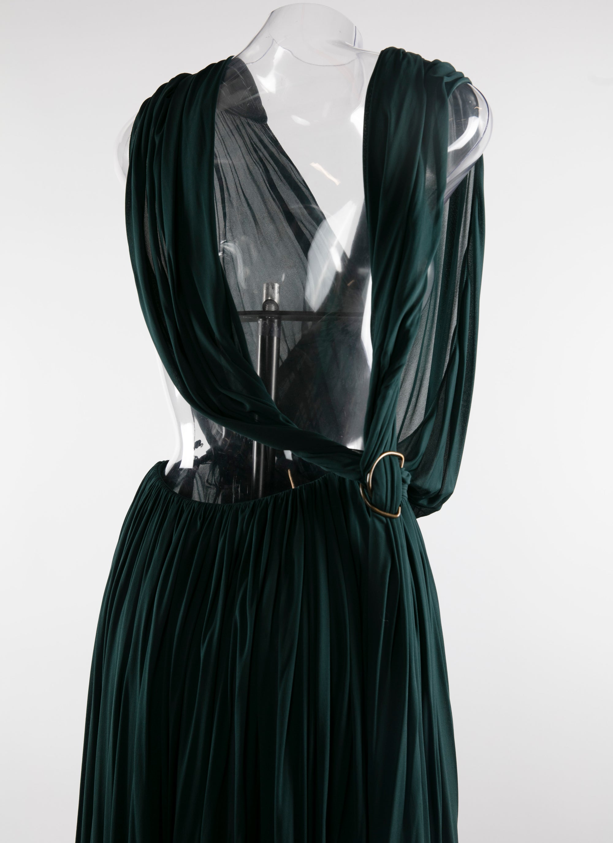 Draped maxi dress - Dark Petroleum