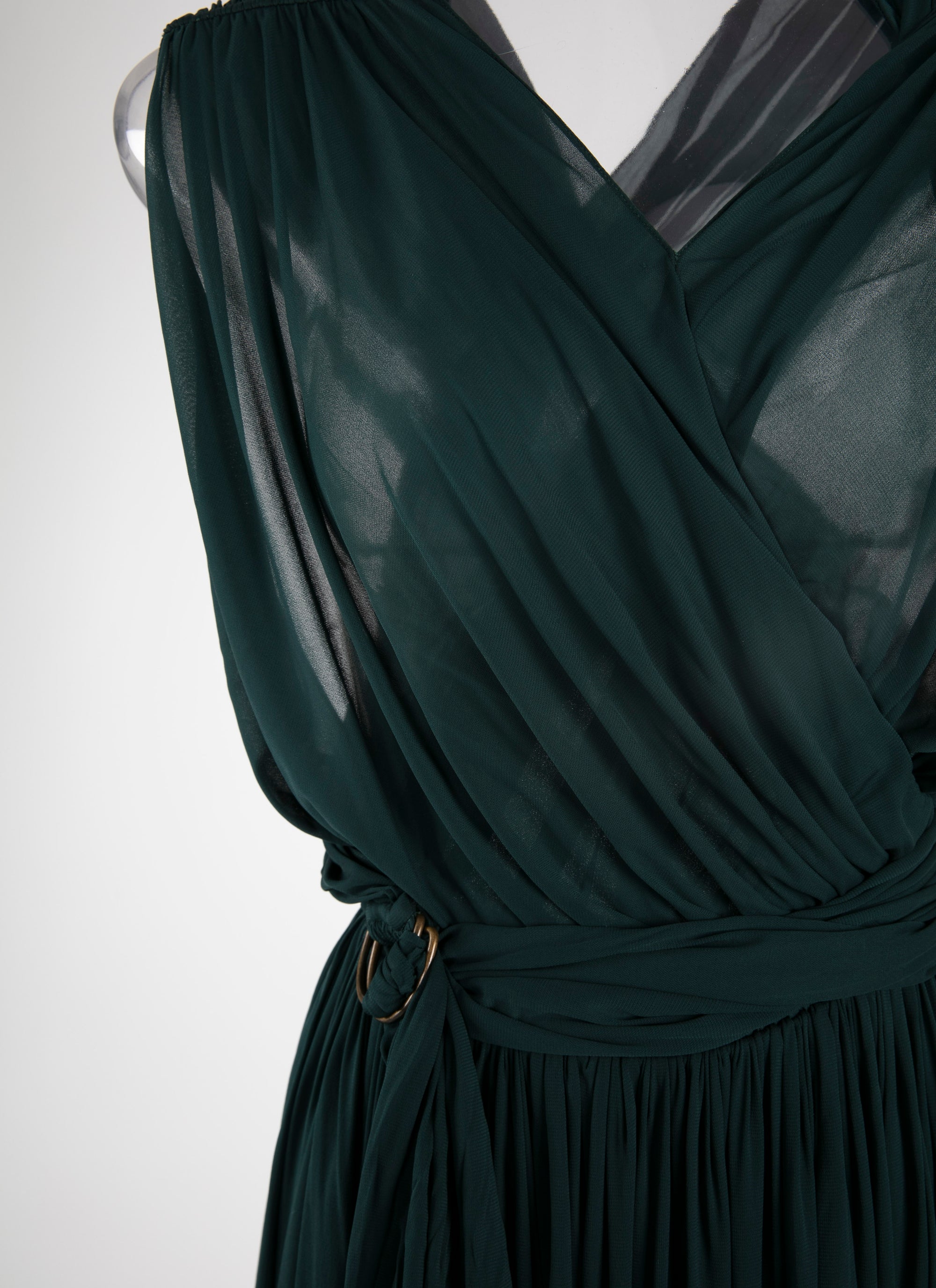 Draped maxi dress - Dark Petroleum