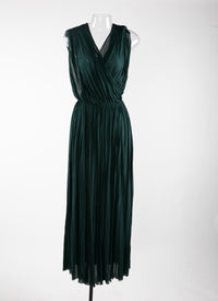 Draped maxi dress - Dark Petroleum