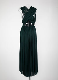 Draped maxi dress - Dark Petroleum