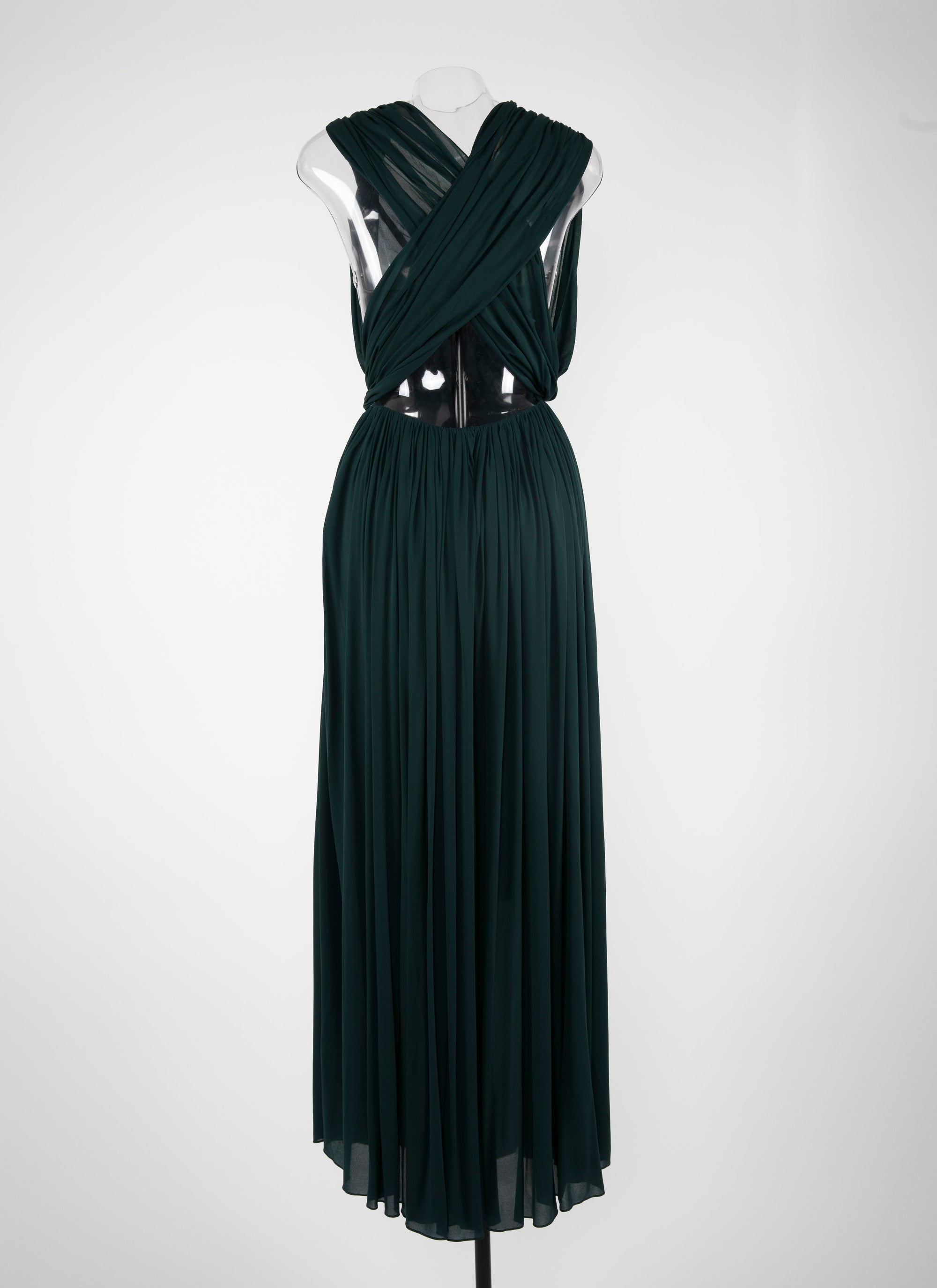 Draped maxi dress - Dark Petroleum