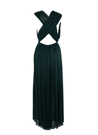 Draped maxi dress - Dark petrol