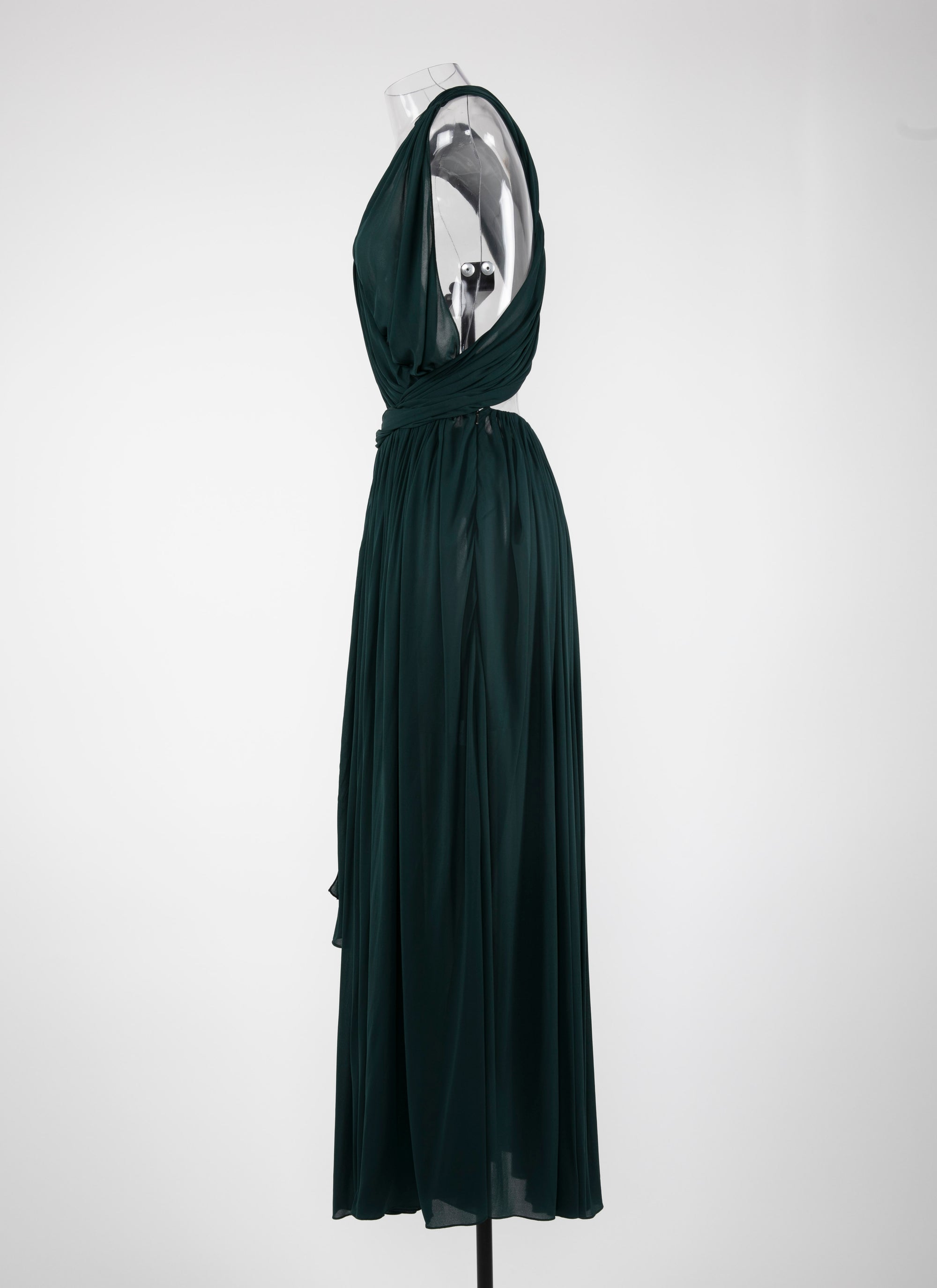 Draped maxi dress - Dark Petroleum