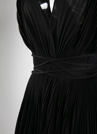Short draped dress - Black intense