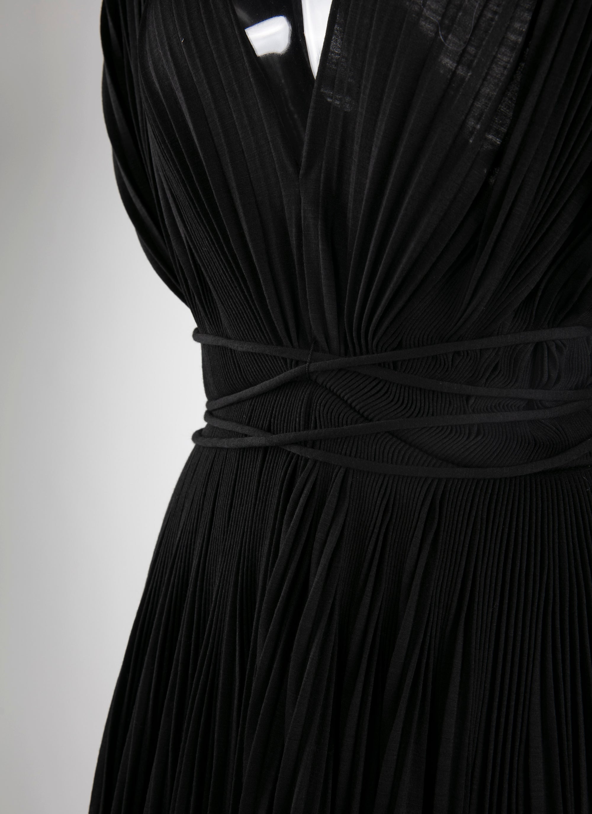Short draped dress - Black intense