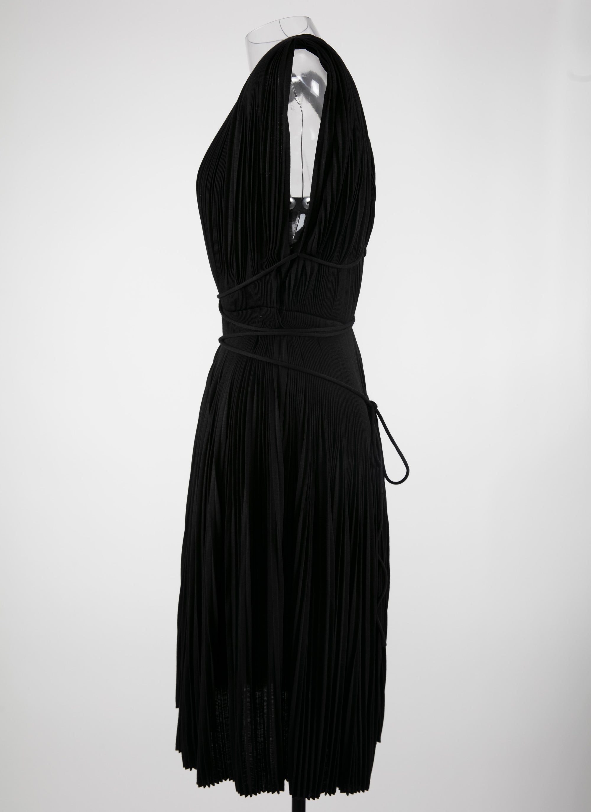 Short draped dress - Black intense