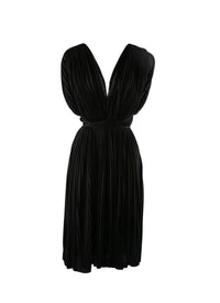 Short draped dress - Black intense