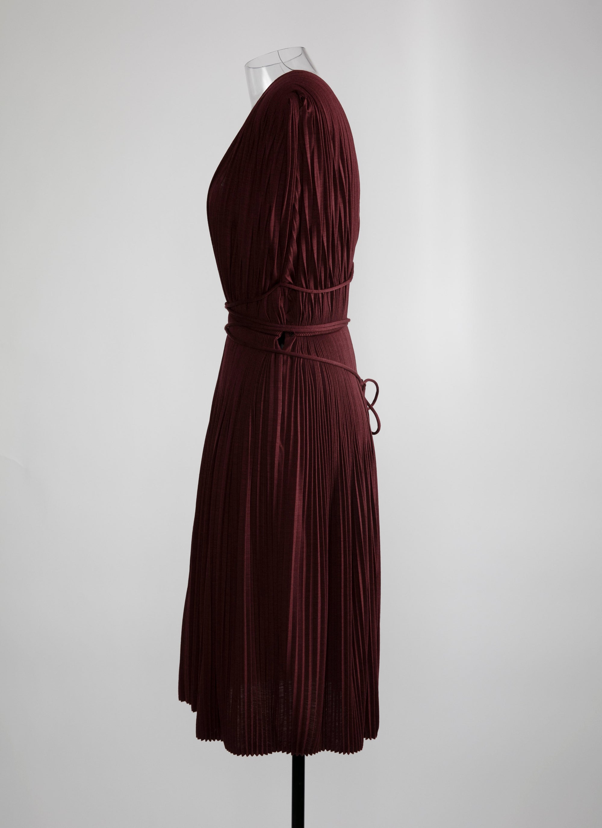 Robe courte drapée - Bordeaux
