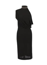 Robe sans manches drapée - Noir Alaïa