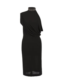 Robe sans manches drapée - Noir Alaia