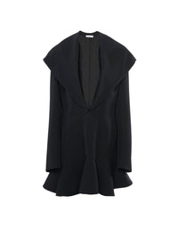 Short wool suit dress - Alaia Black