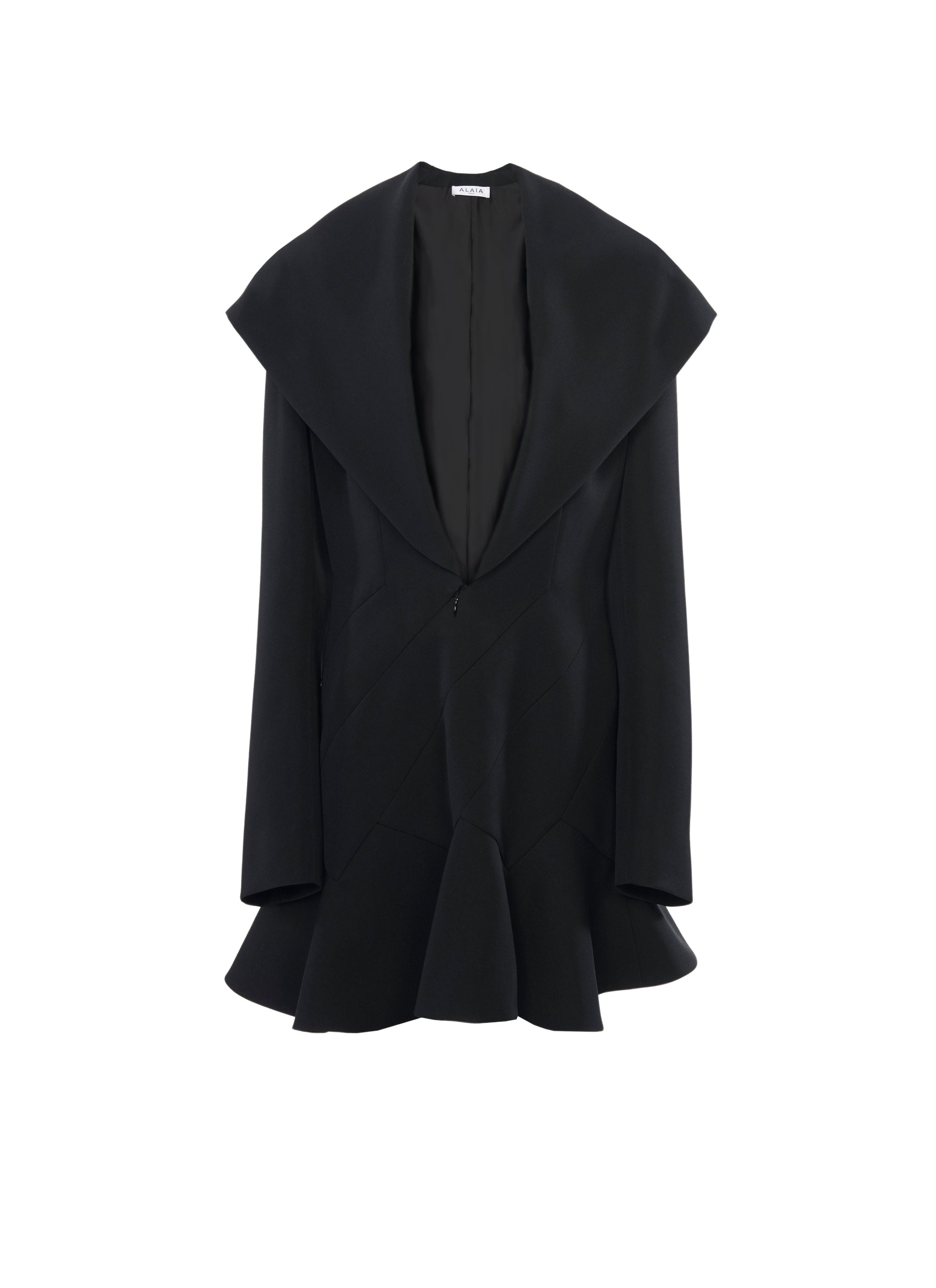 Short wool suit dress - Alaia Black